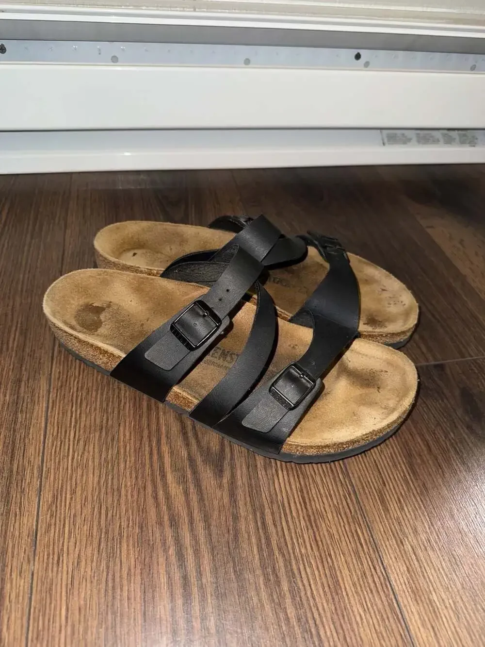 Birkenstock Salina Birko-Flor Black Strappy Sandals
